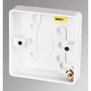 16mm double metal back box|screwfix double pattress box.